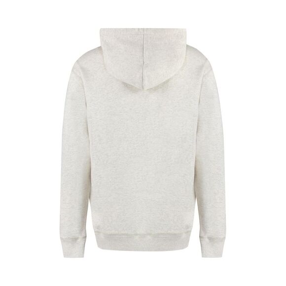 Men's Ecru Velvet Logo Hoodie - Picture 2 of 2